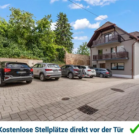 1-2 Personen - Parkplatz - Fahrradgarage - Zentrum - Kueche - Balkon - Wlan - Klima Apartment