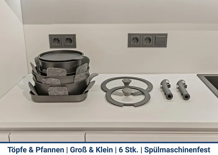 1-2 Personen - Parkplatz - Fahrradgarage - Zentrum - Kueche - Balkon - Wlan - Klima Apartamento *